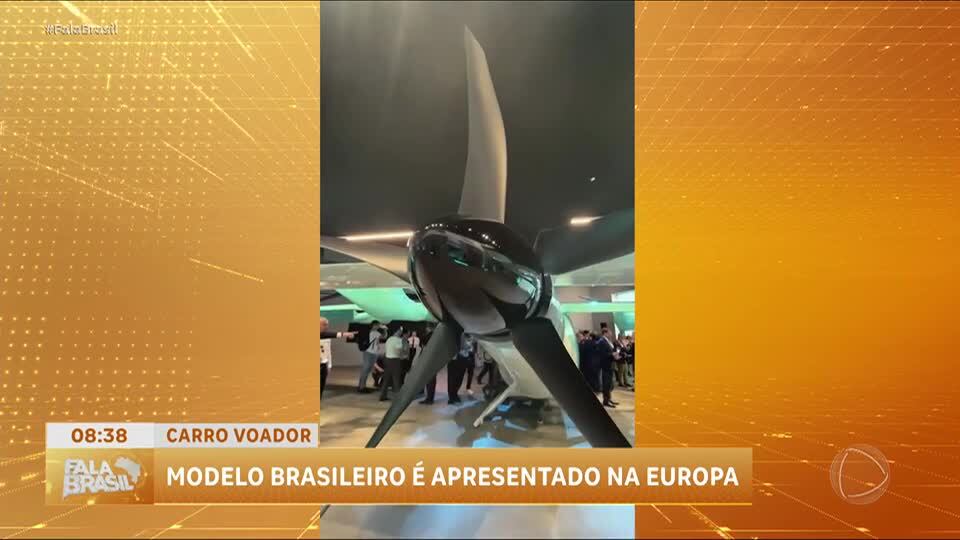Embraer apresenta carro voador em escala real na feira de aviação de Paris