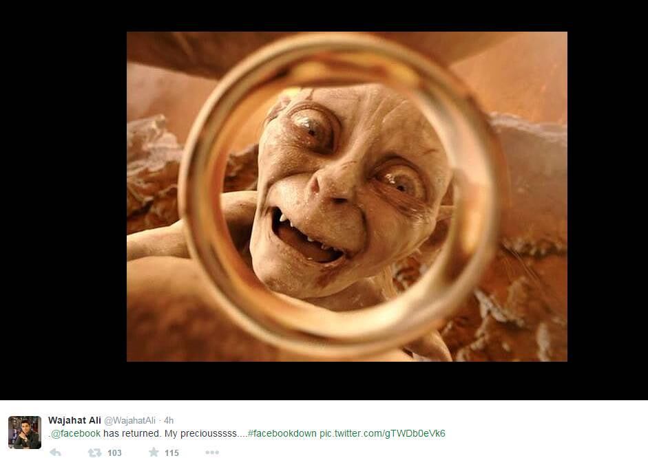 Esta foi a reação dos internautas quando as redes sociais voltaram a funcionar 