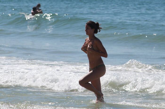 O calorão era um convite quase irrecusável ao mergulho