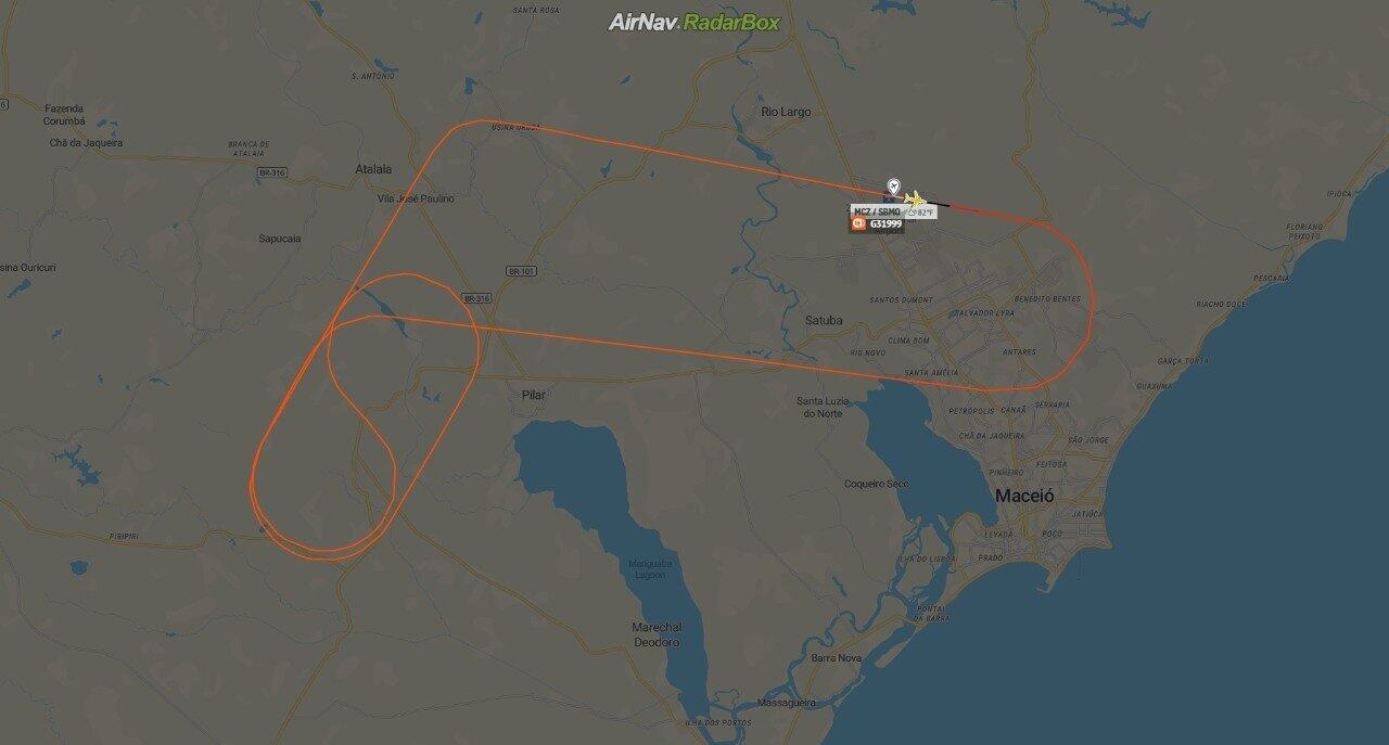 voo G3-1999 da Gol: retorno ao aeroporto de Maceió após colisão com ave (bird strike)