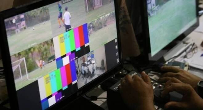O VAR em testes, na Arena Corinthians
