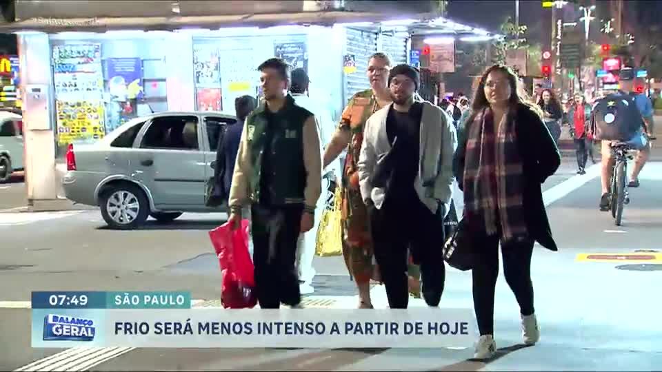 Previsão aponta que frio vai diminuir em São Paulo nos próximos dias