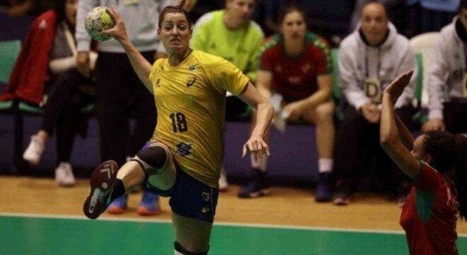 Duda Amorim marcou cinco vezes na final do Pan-Americano contra a Argentina