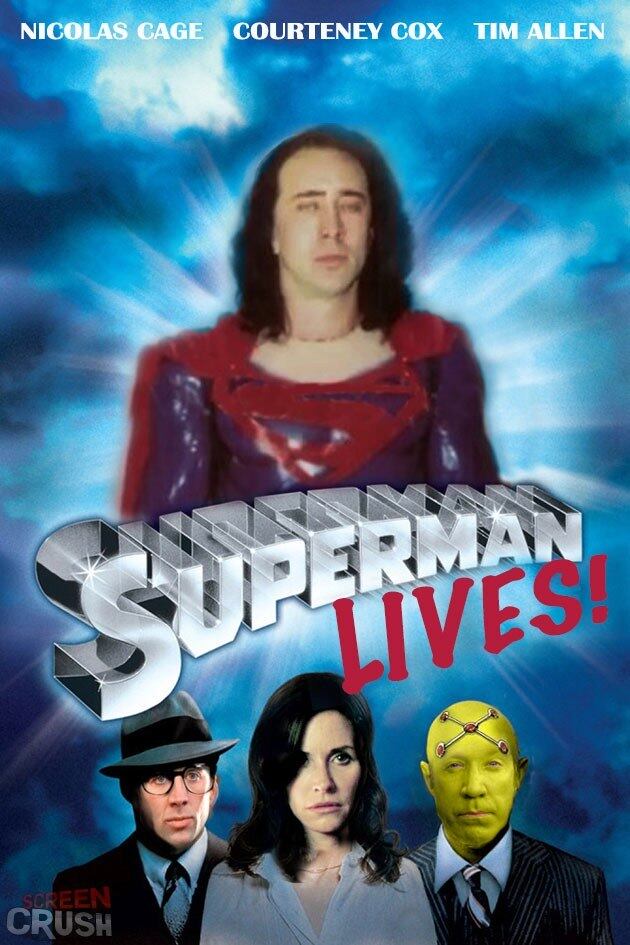 Nicolas Cage (1998) foi escalado Superman Lives!,
longa de Tim Burton, que foi abortado ainda na fase de pré-produção. O filme
ainda contaria com o Courteney Cox como Lois Lane, além de Tim Allen