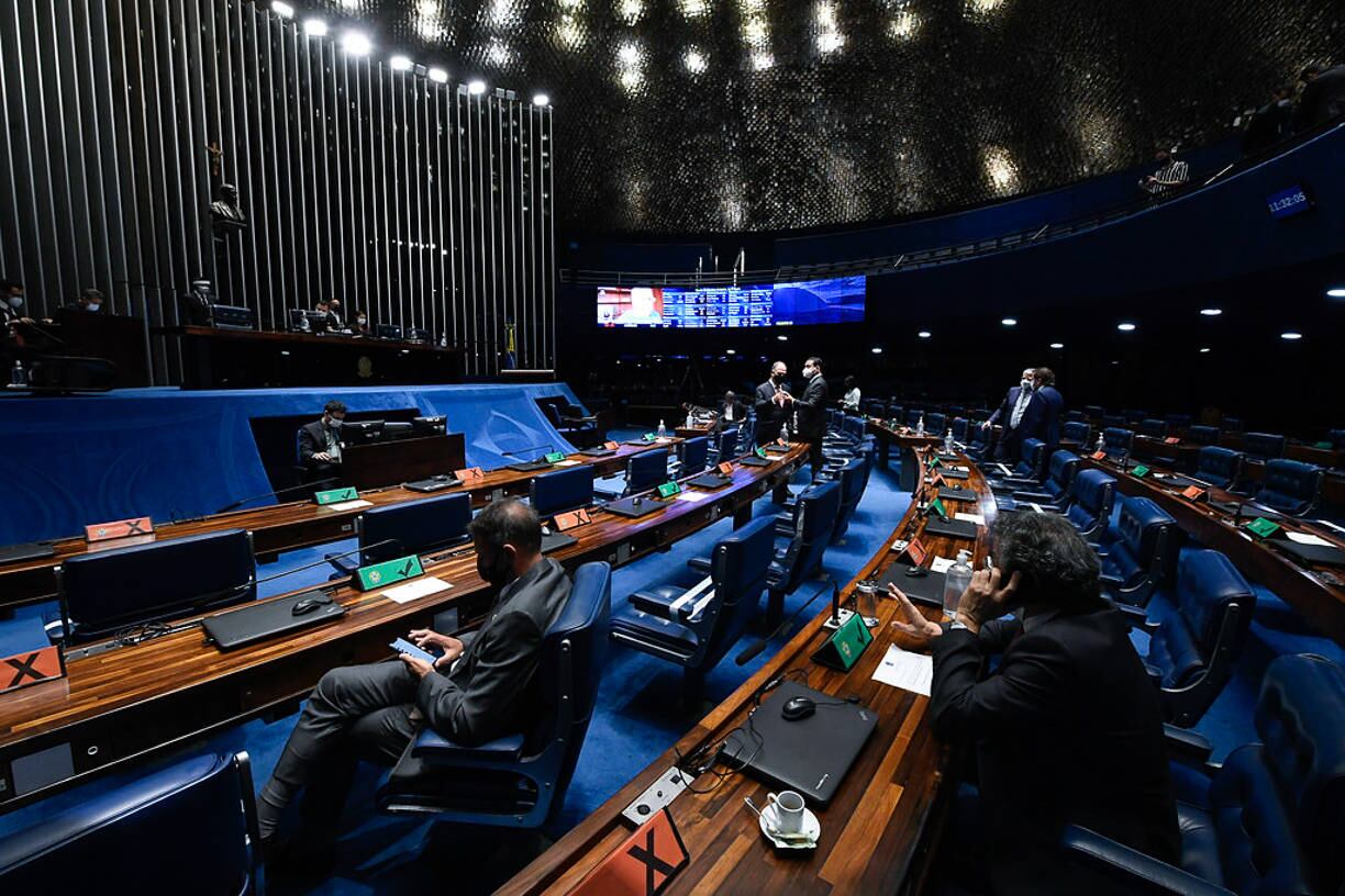 Plenário do Senado Federal durante sessão deliberativa