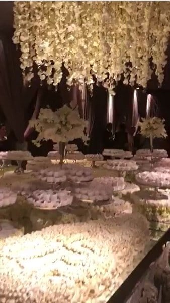 Detalhes da suntuosa festa de casamento
