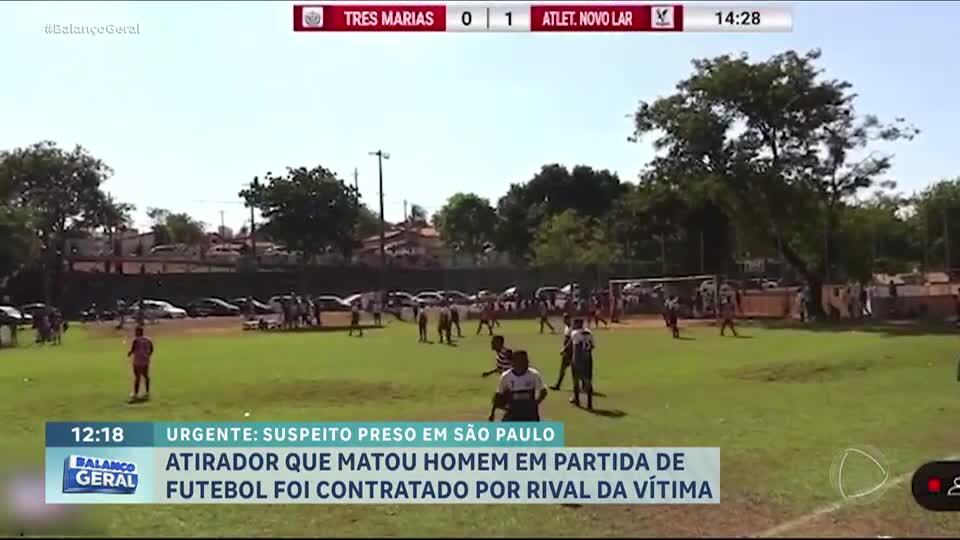 Suspeito de matar homem durante partida de futebol é preso