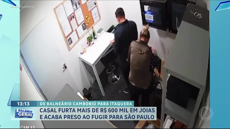 Casal invade joalheria em Santa Catarina e rouba mais de R$ 600 mil