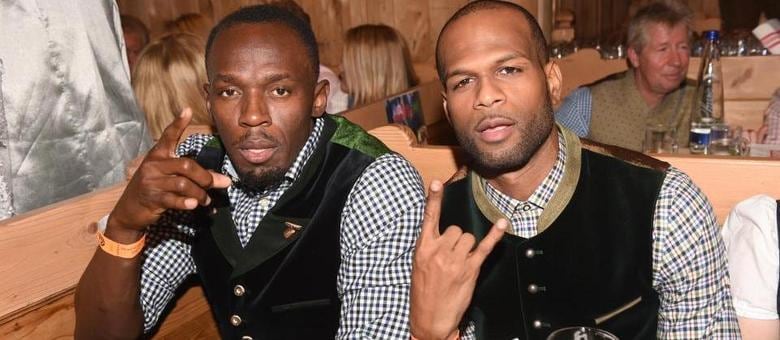 Usain Bolt foi companheiro de seleção jamaicana de Germaine Mason