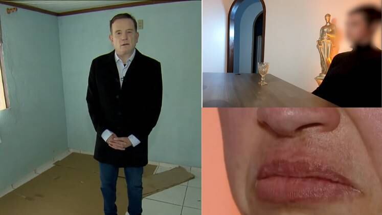 Relatos do abismo

Vera Lúcia disse para Cabrini que foi mantida em cárcere privado durante um ano por seu marido, Alexandro Paz, em Toledo (PR). Ela disse que foi aprisionada por ciúmes e justificou que ele tinha problemas mentais. Vera era obrigada a escrever bilhetes de amor e de promessas, nos quais dizia nunca abandonar o marido e o filho. Alexandro chegou a costurar a boca de Vera por dois dias seguidos, tudo na frente da criança de 12 anos, que também era obrigada a bater na mãe. 
A policial que interrogou o agressor afirmou que em oito anos de trabalho, nunca havia sentido medo de um homem como Alexando, que tinha um olhar frio e aterrorizante.
A vítima conseguiu escapar e foi direto à delegacia, cheia de hematomas e desnutrida. O agressor está preso.

Acompanhe o quadro A Grande Reportagem no programa Domingo Espetacular, que vai ao ar todos os finais de semana, às 19h45, na Record TV.
