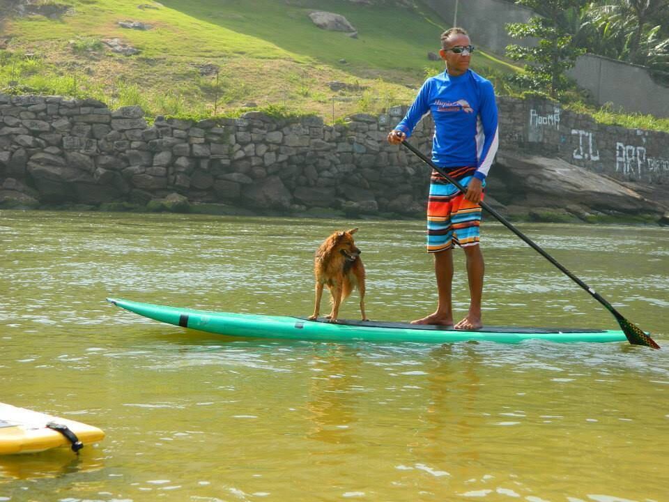 O Quebra-Mar é perfeito para a prática do esporte, porque o mar é tão calmo como uma lagoa