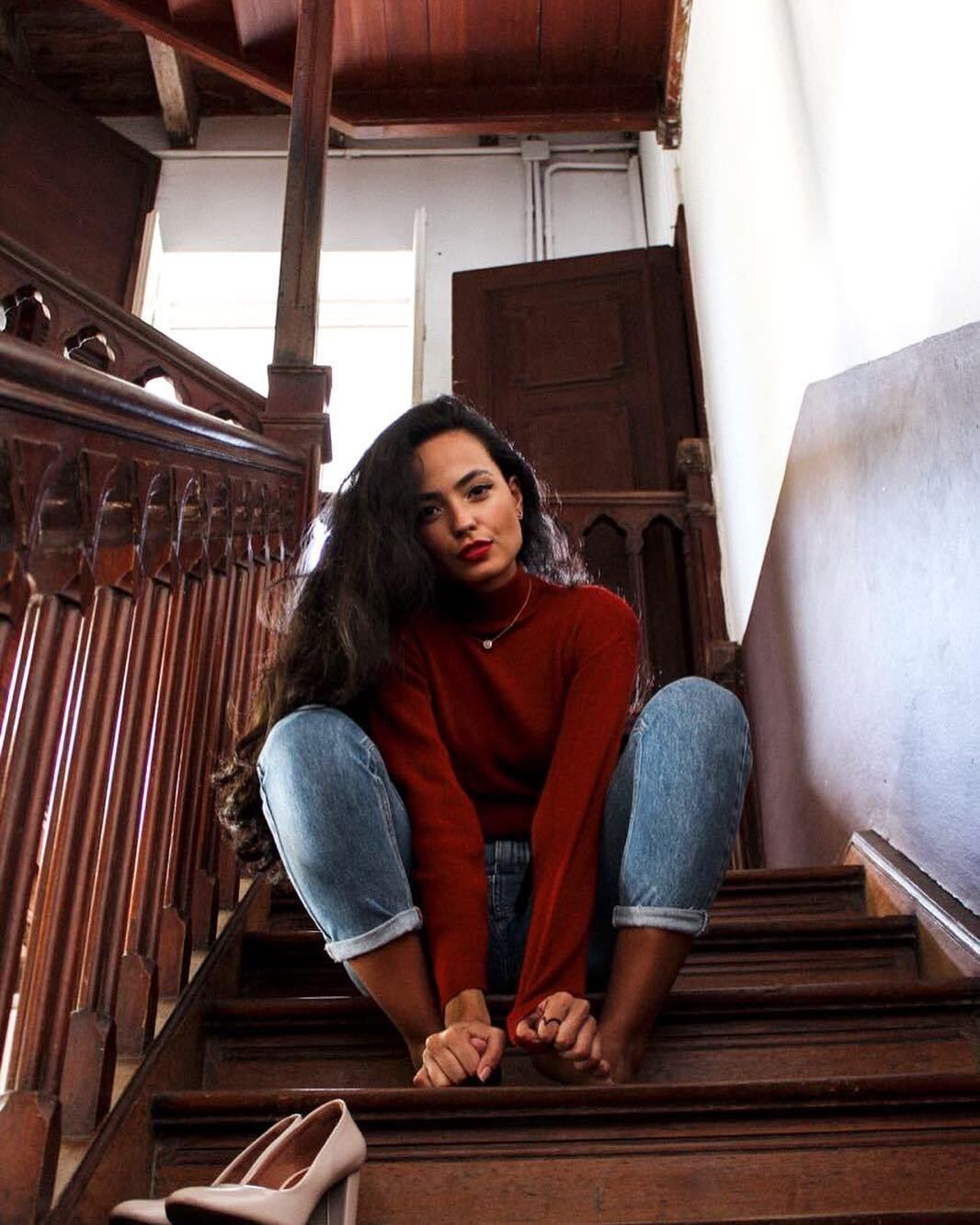 No Instagram, as fotos compartilhadas por ela receberam inúmeros elogios 