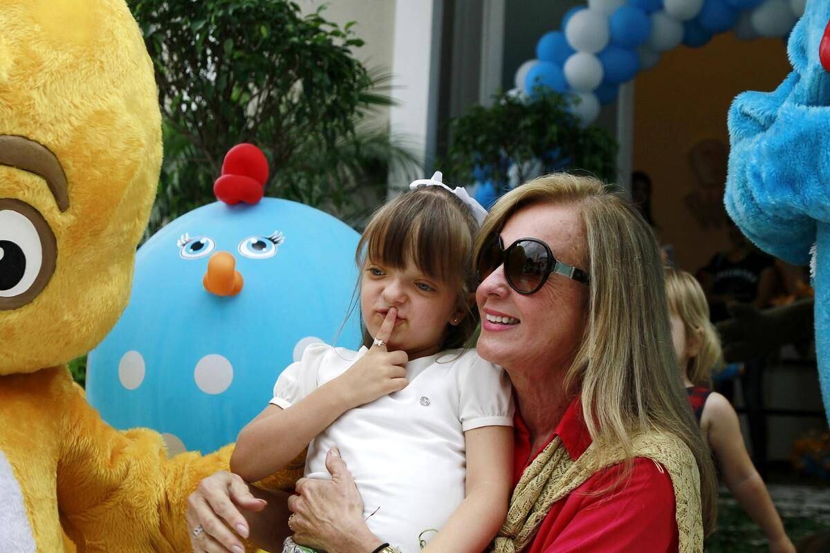 A filha de Ticiane Pinheiro e Roberto Justus se divertiu bastante