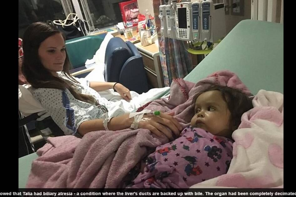 Médicos
de Nova Jersey, nos Estados Unidos, disseram aos pais George e Farra que se a
menina não recebesse um transplante, não passaria dos dois anos