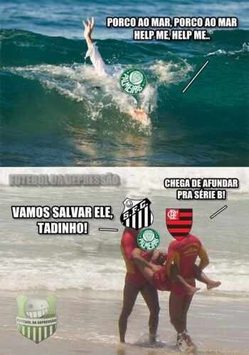 Os internautas lembraram também da ajuda do Flamengo, que na 37ª rodada fizeram 4 a 0 no Vitória