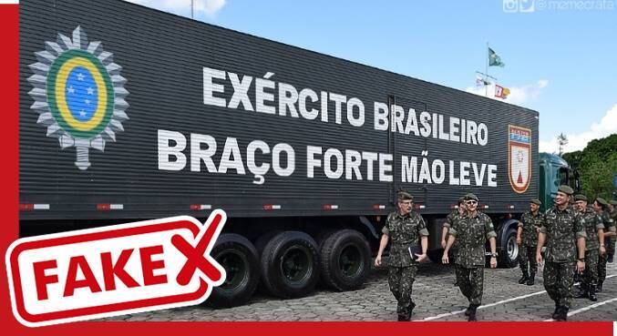 Foto alterada digitalmente, usada em publicações de redes sociais
