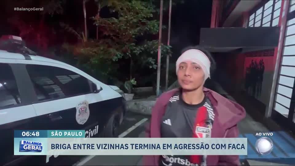 Briga de vizinhas termina em agressão com faca na Grande São Paulo