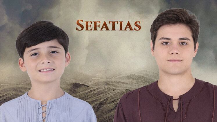 Sefatias é filho de Davi (Cirillo Luna/Petrônio Gontijo) com Abital (Isabella Dionísio/Luisa Friese). Na infância, vivido por Bernardo Pallottino, o garoto não entendia a saúde frágil da mãe dele e preferia brincar com os outros irmãos. Na oitava temporada da trama, o rapaz, na pele de Fellipe Castro, irá se incomodar com os desmaios de Abital 
