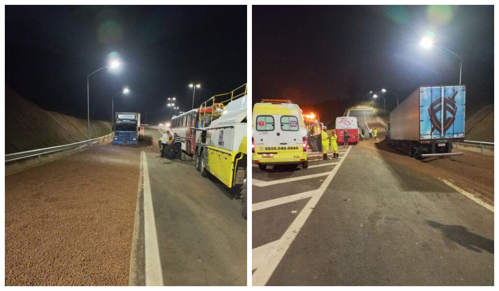 Segundo a Polícia Militar, o motorista não se feriu