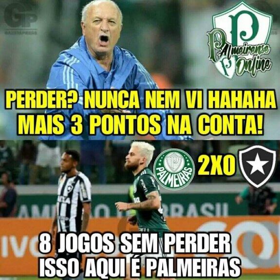Os melhores memes de Palmeiras 2 x 0 Botafogo