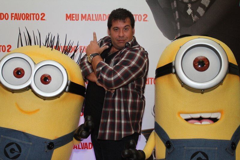 Leandro Hassum no lançamento de "Meu Malvado Favorito 2"