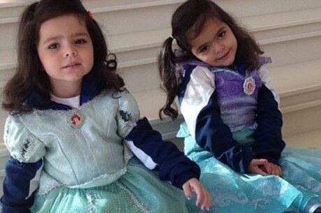 Filhas do sertanejo Luciano Camargo aparecem de princesas