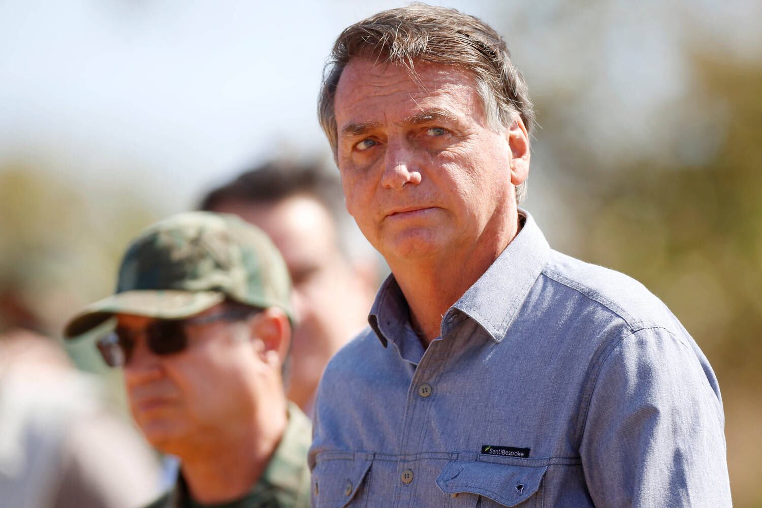 Bolsonaro durante treinamento militar em Formosa (GO)
