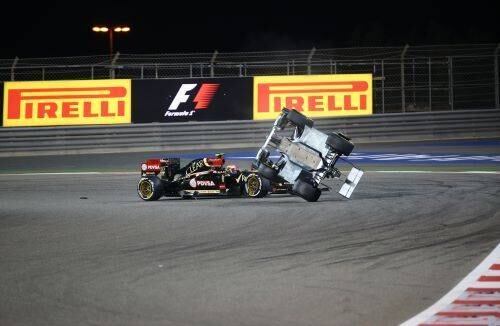 O carro de Gutierrez simplesmente voou 