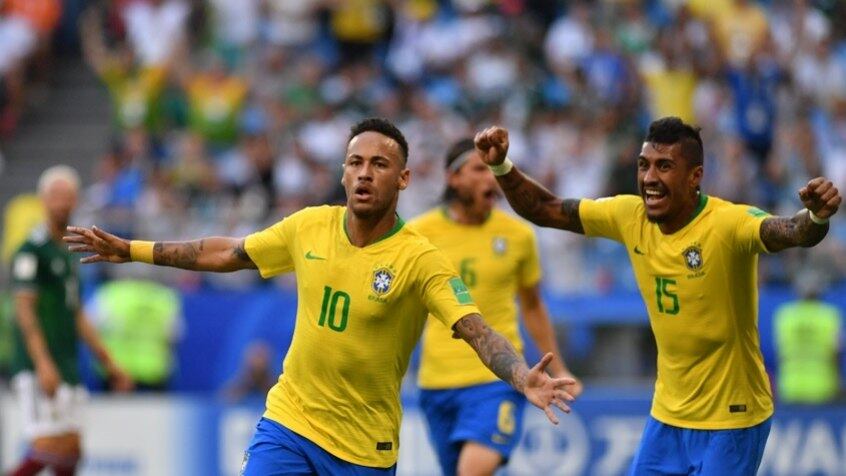 Brasil bateu México por 2 a 0 e se classificou às quartas da Copa na segunda