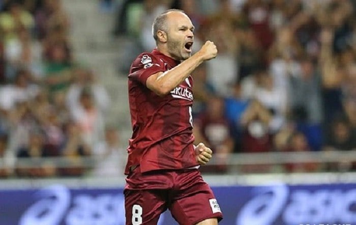 Em menos de um mês, Iniesta já marcou dois golaços pelo Vissel Kobe