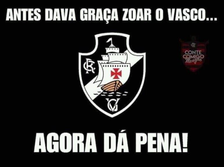 Internautas tiram sarro do Vasco na zona de rebaixamento