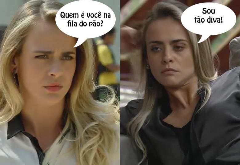 Juliana
Silveira está arrasando no papel da vilã Priscila em Vitória. A personagem é
líder de um grupo neonazista e já cometeu inúmeras maldades no decorrer da
trama. Com ironia e muita cara de pau, ela é especialista em fazer caras e
bocas. Navegue nesta galeria e veja as melhores reações da loira!

+ Iago confessa a Mossoró que é o assassino da flecha. Assista!
+ Tecidos nobres e tons suaves! Aposte no visual clássico de Clarice
+ “Deixo meu obrigado ao público e equipe”, diz Pedro Caetano
