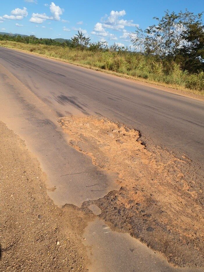 BR 163, em Altamira (PA). Foto do dia 6 de julho de 2021