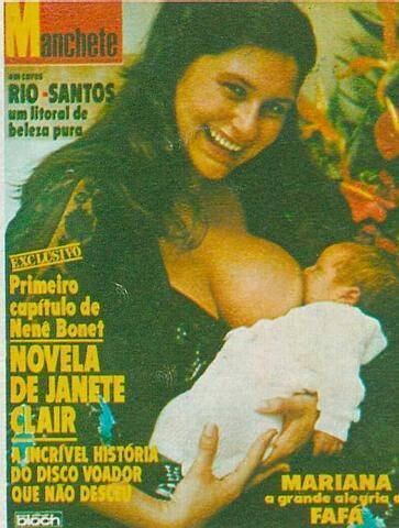 Fafá de Belém ousou, em 1980, ao posar para a Revista Manchete amamentando a filha, Mariana. A capa fez sucesso!