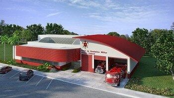 Maquete digital: prédio terá dois pavimentos