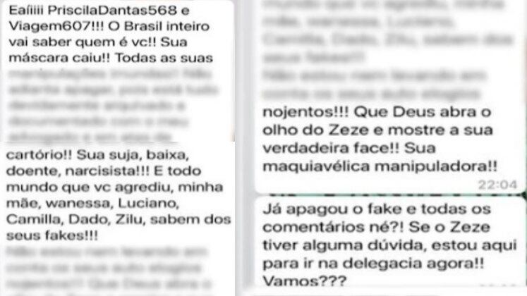 Em julho deste ano, a Amabylle mandou uma mensagem agressiva para Graciele: "O Brasil inteiro vai saber quem você é, sua máscara caiu". Segundo a influenciadora, o comportamento da arquiteta foi um baque muito grande, porque já moraram juntas e construíram uma relação de amizade