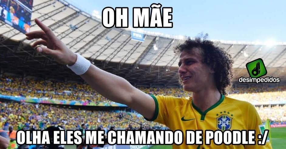 David Luiz chorou muito ao final da partida...