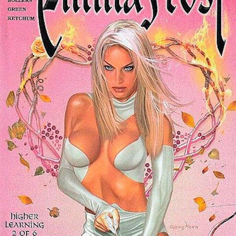 Emma Frost, a telepata mutante do X-Men, também é muito rica. Ela é CEO da Frost International, um conglomerado multimilionário de eletrônicos.