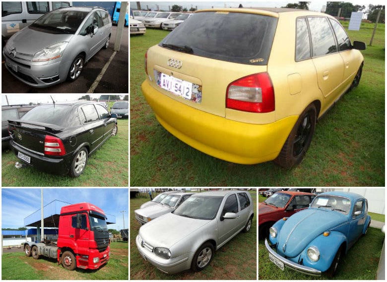 A Receita Federal está leiloando diversos lotes de carros a partir desta quarta-feira (7) em Novo Mundo, no Mato Grosso do Sul. Entre as ofertas estão lotes com Audi A3 e Volkswagen Golf a partir de R$ 3.000. 

Os lances podem ser enviados até o dia 16 de maio por meio da página da Receita na internet, sendo que a sessão pública de lances será no próximo dia 19, às 14h30. 

Veja esses e outros veículos nas fotos a seguir