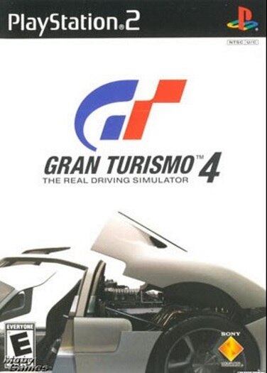 Gran
Turismo 4 saiu em 2005 e é um jogo excelente, assim como todos os
demais desta série de corrida. Aqui, em vez de colocar um carro em alta
velocidade ou algo do tipo, os produtores optaram pela imagem acima. É do
detalhe de um supercarro com a parte do motor aberta.

Quem conhece sabe que
Gran Turismo é altamente detalhado e isso transparece na
arte de capa. Você percebe que o motor e o carro estão ali para você ajustá-lo
da maneira que quiser