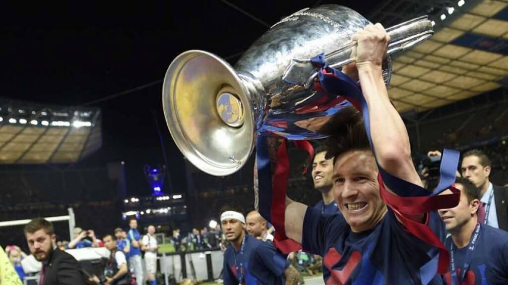 Messi também venceu a Liga dos Campeões quatro vezes, todas pelo Barcelona