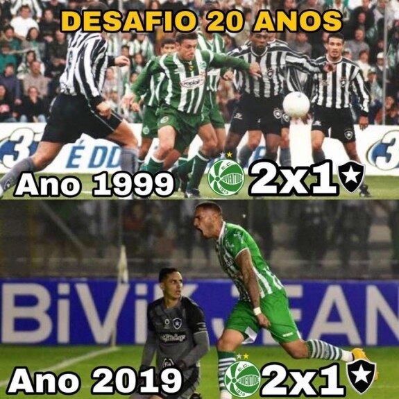 Os memes da eliminação do Botafogo para o Juventude (Reprodução)