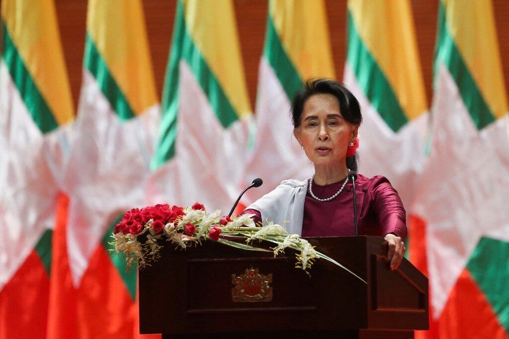 Líder destituída de Mianmar, Aung San Suu Kyi