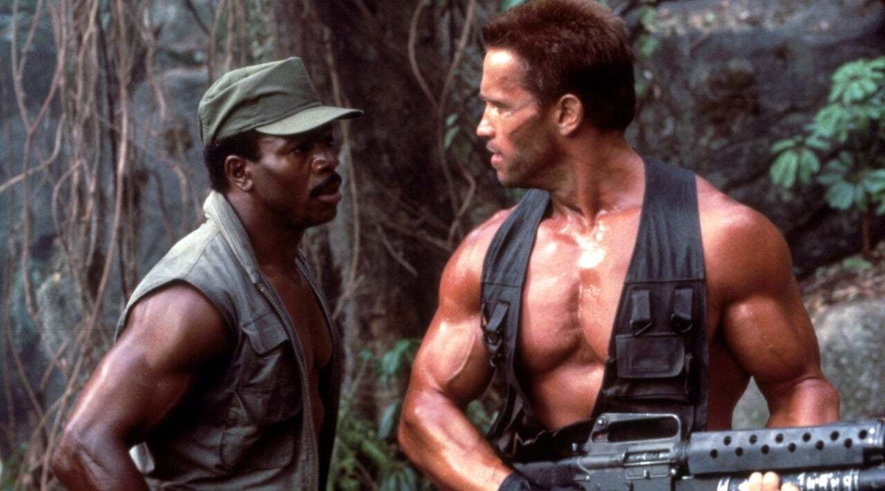 Arnold Schwarzenneger e Carl Weathers