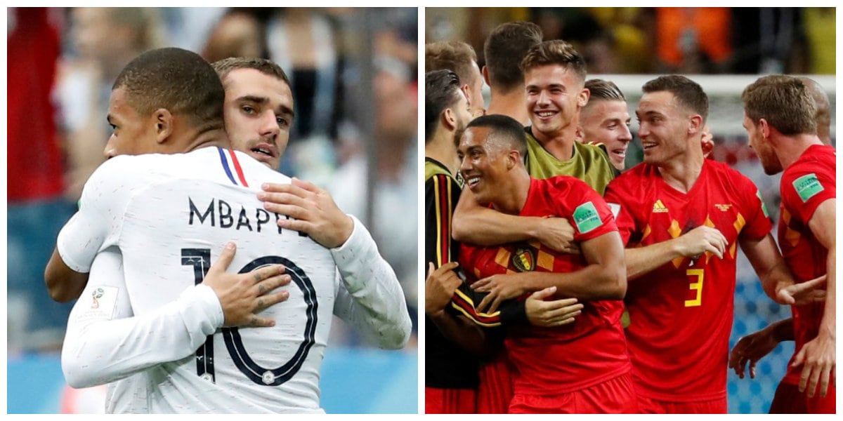 A seleção da França enfrenta a da Bélgica, em jogo entre equipes com toque de bola e velocidade