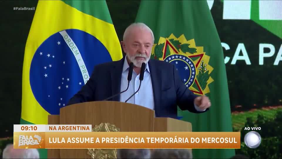 Lula assume presidência temporária do Mercosul na Argentina