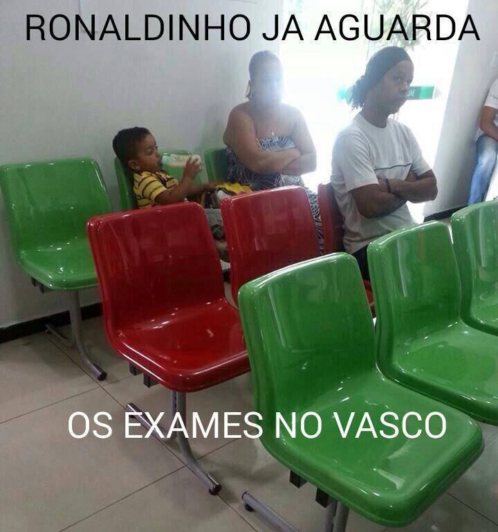 Há quem diga que Ronaldinho já está esperando para fazer exames no Vasco