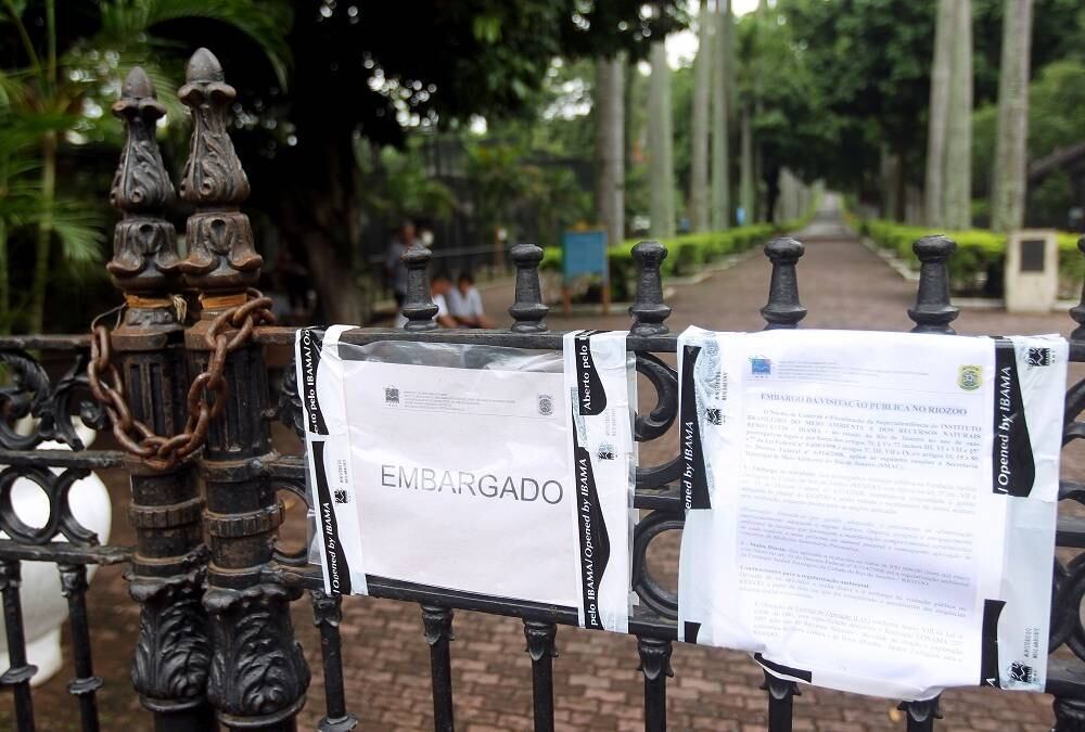 Zoológico do Rio está embargado desde o dia 14 de janeiro