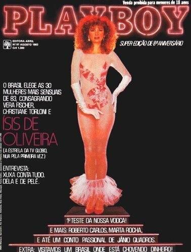 No auge da carreira, Ísis chegou a posar nua duas vezes para a revista Playboy