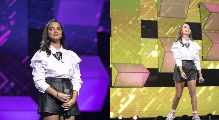 Bebela Bechara entregou tudo com a consagrada combinação shorts de couro e meia-calça! Para compor, uma camisa branca com babados. Mas é claro que não faltou cor! E ela apostou nas meias cor-de-rosa para dar aquela quebrada na seriedade do look